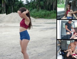 Things just don\'t seem to be going poor Freya\'s way. First she gets lost in a desolate area, then her car decides to breakdown, and now, the sweltering Florida sun is after heer! No girl with an ass as fat and juicy as hers should be left stranded. Fort