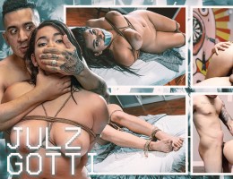 Thick Latina Julz Gotti has been hired to give Bruno a deep rub-down at his house. It\'s not long before he reveals his biggest source of pain, his stiff aching cock. With little effort he gets the fat ass teen to submit to him totally and she\'s soon bou