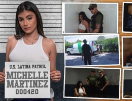 The LP agents are on the hunt for criminal alien and big titted Latina Michelle Martinez. From the moment they arrive at her house they encounter resistance from one of her male friends and must subdue him with a taser. In her interrogation she claims to